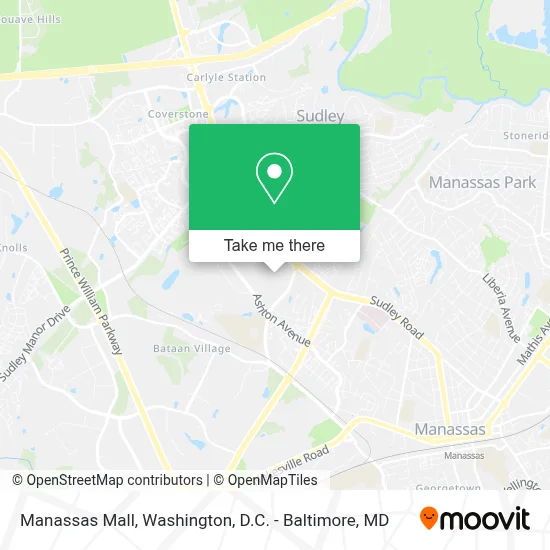 Manassas Mall map