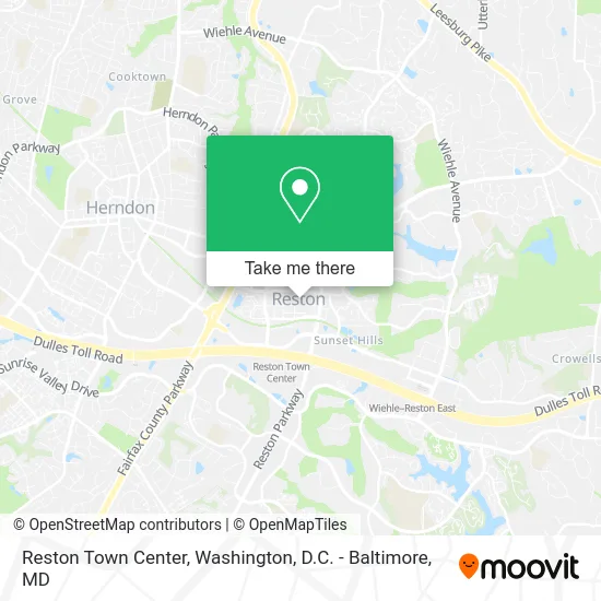 Reston Town Center map