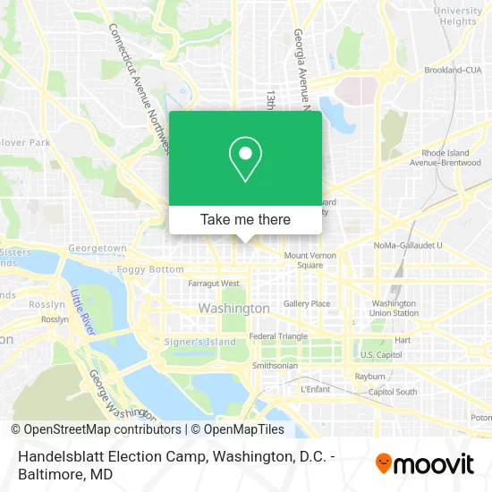 Handelsblatt Election Camp map