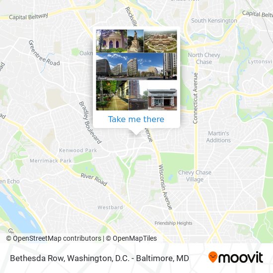 How to get to Bethesda Row by Metro or Bus?