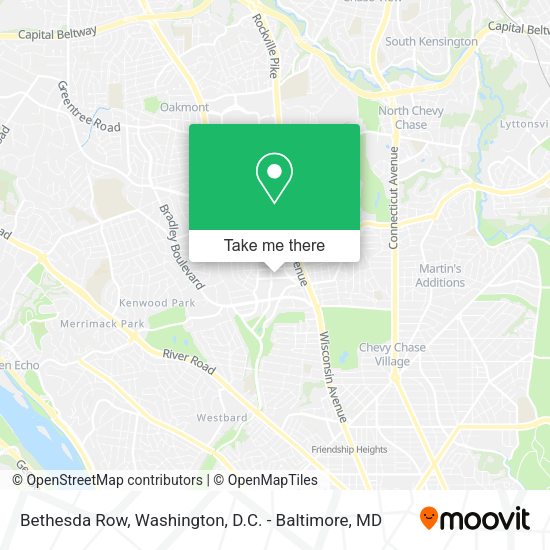 How to get to Bethesda Row by Metro or Bus?