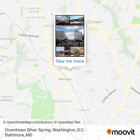 Downtown Silver Spring map