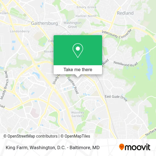 King Farm map