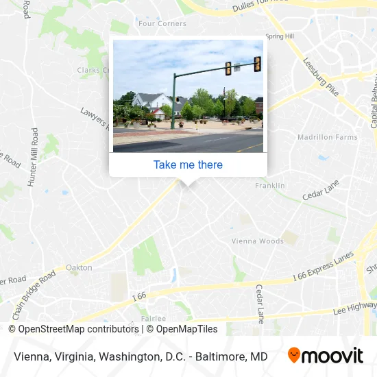 Vienna, Virginia map