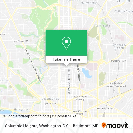 Columbia Heights map