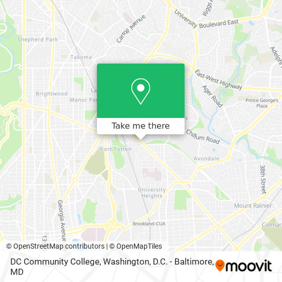 Mapa de DC Community College