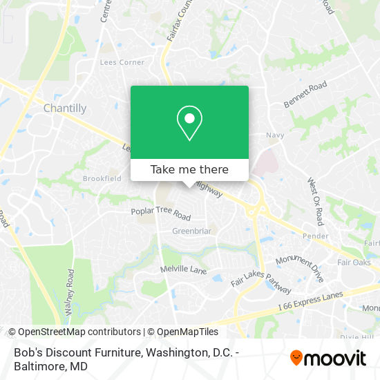 Bob's Discount Furniture map