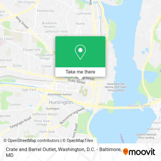 Crate and Barrel Outlet map