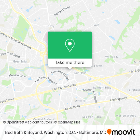 Bed Bath & Beyond map