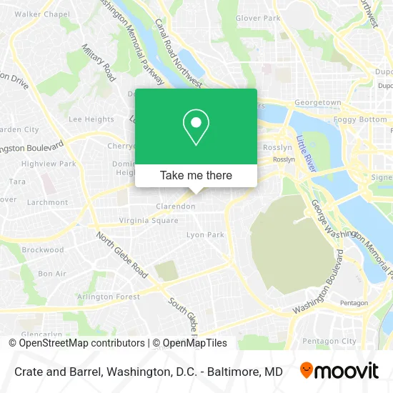 Mapa de Crate and Barrel