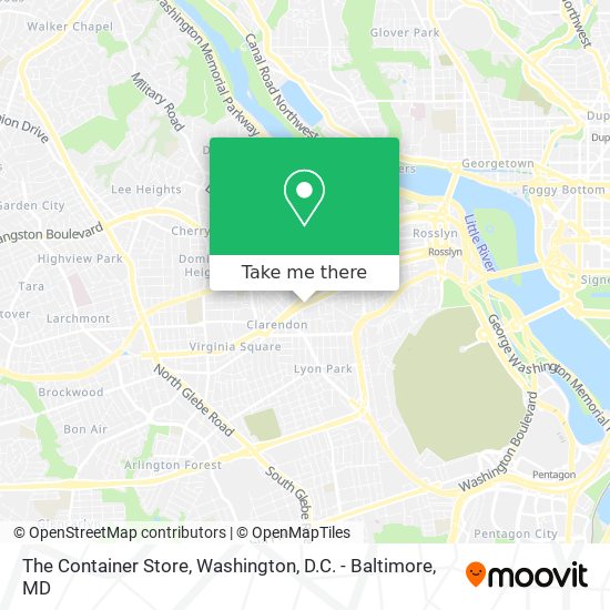 The Container Store map