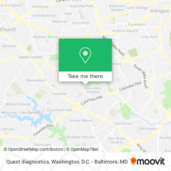 Quest diagnostics map