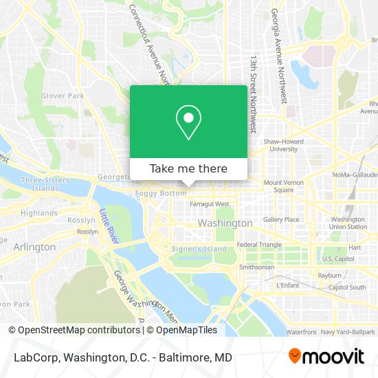 LabCorp map