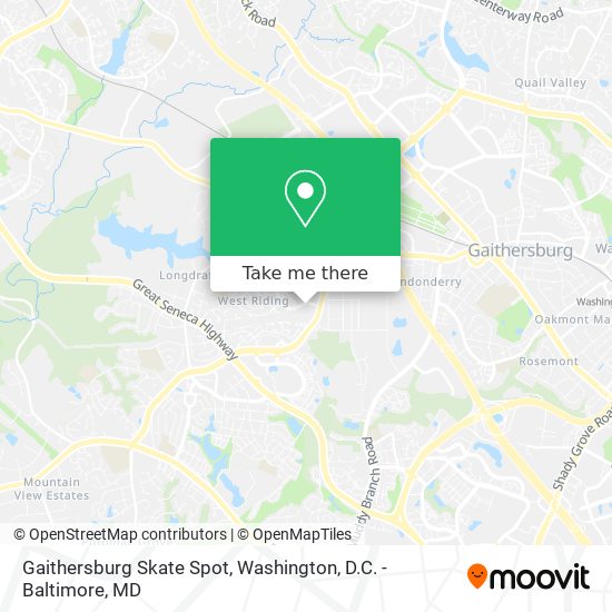 Gaithersburg Skate Spot map