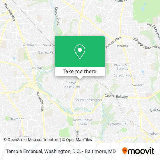 Temple Emanuel map