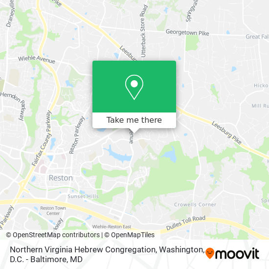 Northern Virginia Hebrew Congregation map