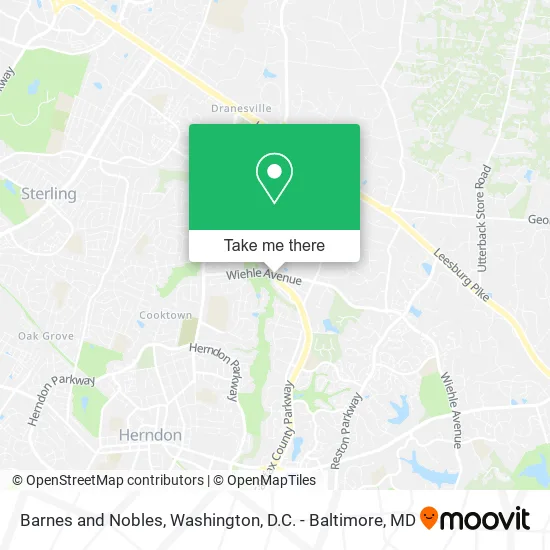 Barnes and Nobles map