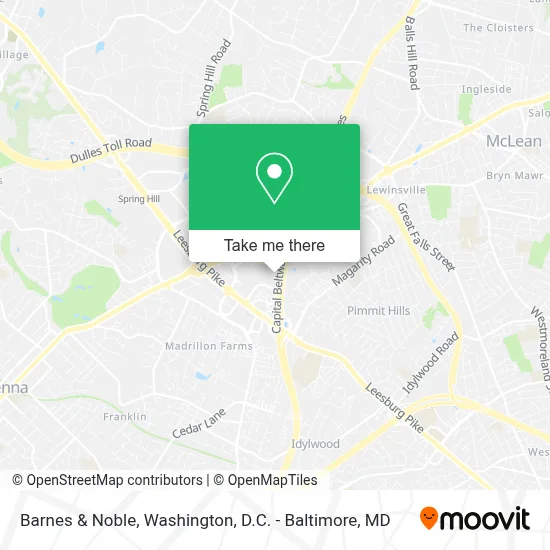 Barnes & Noble map