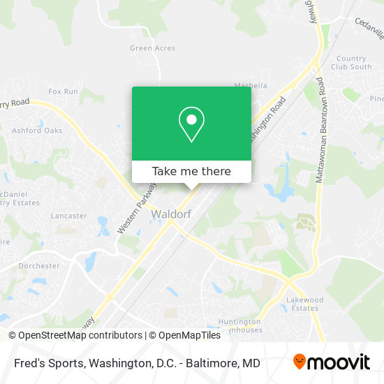 Fred's Sports map