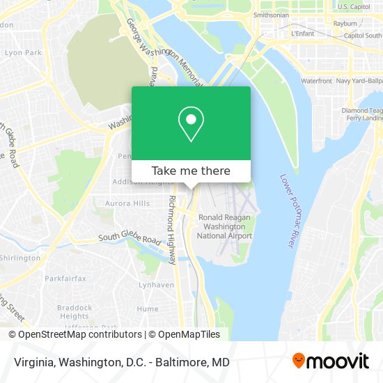Mapa de Virginia