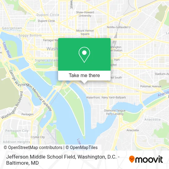 Jefferson Middle School Field map
