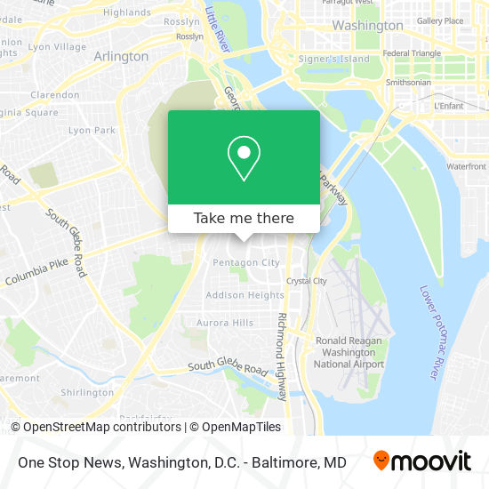 One Stop News map