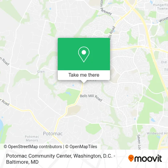Potomac Community Center map