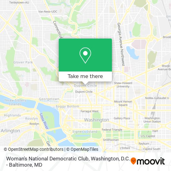 Woman's National Democratic Club map