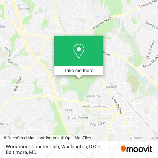 Mapa de Woodmont Country Club