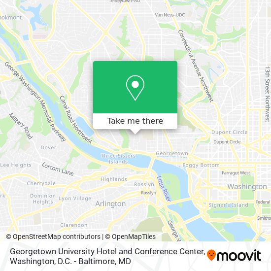 Georgetown University Hotel and Conference Center map