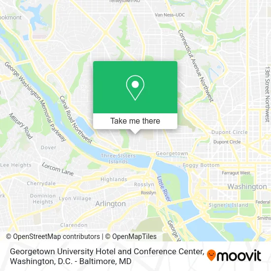 Mapa de Georgetown University Hotel and Conference Center
