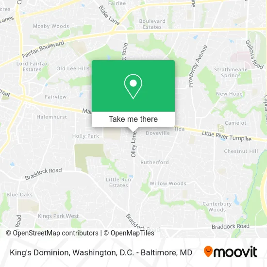 Mapa de King's Dominion