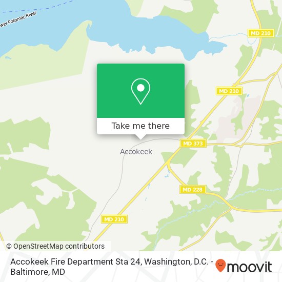 Accokeek Fire Department Sta 24 map