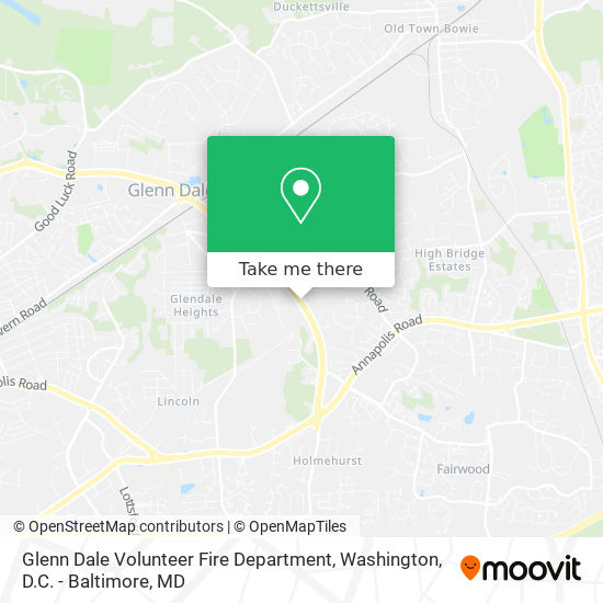 Mapa de Glenn Dale Volunteer Fire Department
