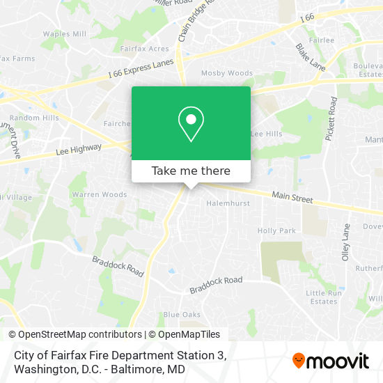 Mapa de City of Fairfax Fire Department Station 3