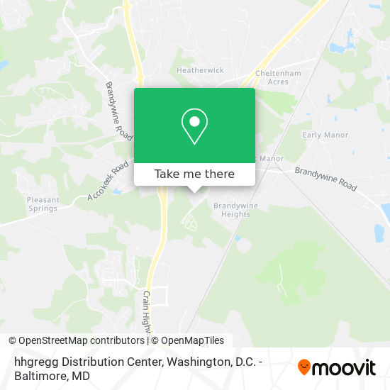 Mapa de hhgregg Distribution Center