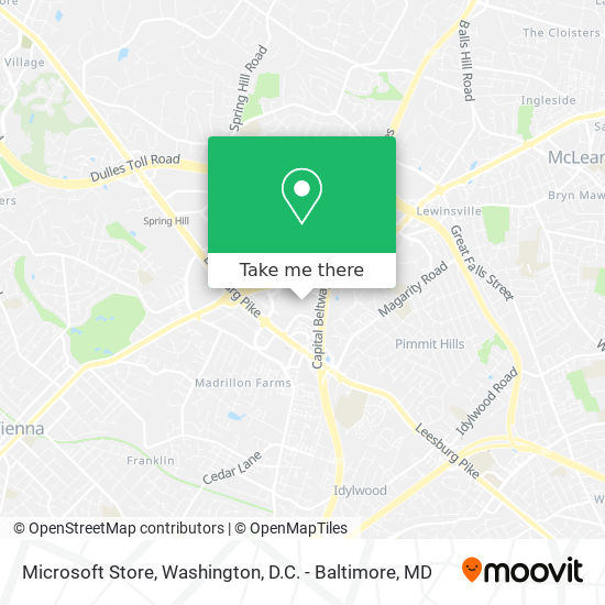 Microsoft Store map