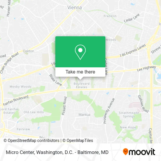 Mapa de Micro Center