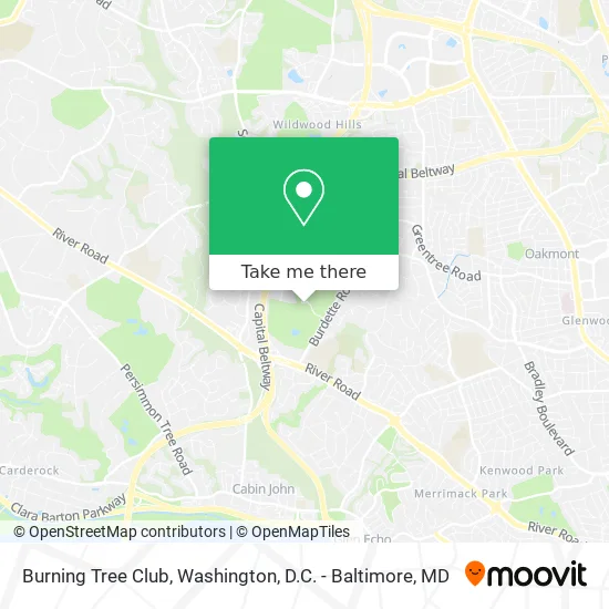 Burning Tree Club map