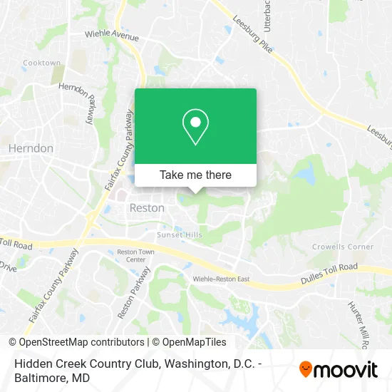 Hidden Creek Country Club map