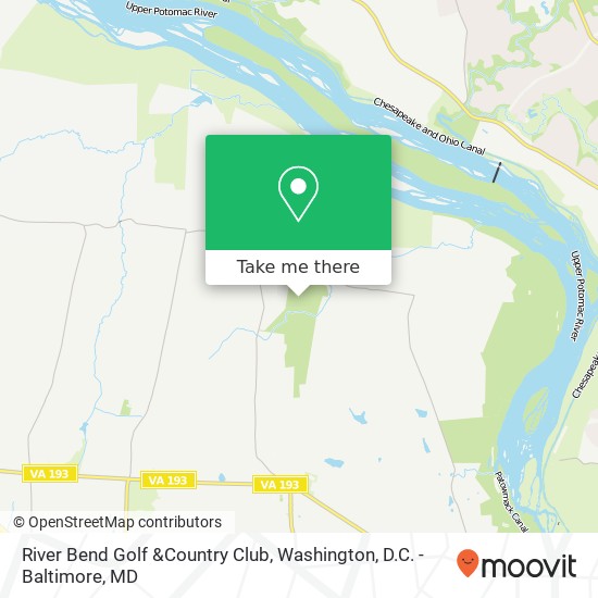 Mapa de River Bend Golf &Country Club