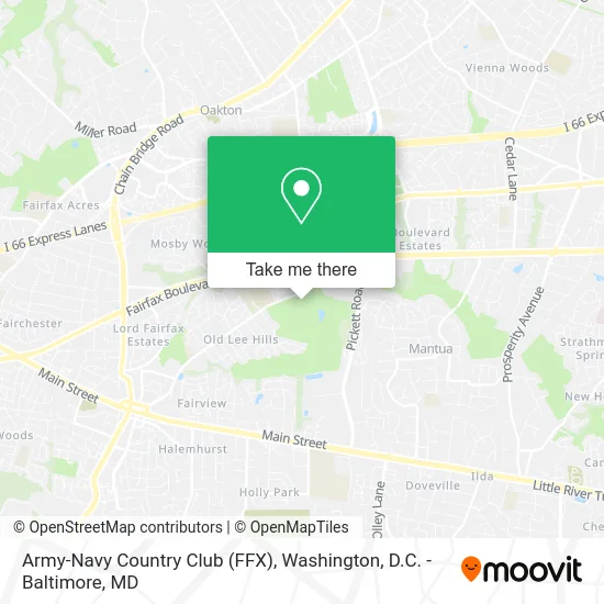 Army-Navy Country Club (FFX) map