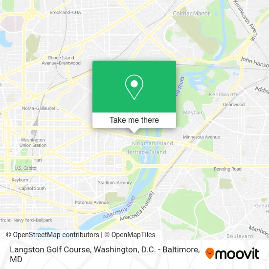 Langston Golf Course map