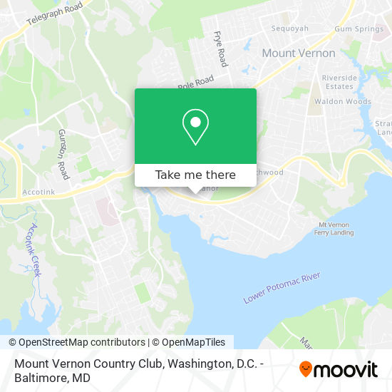 Mount Vernon Country Club map