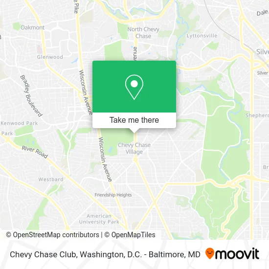 Chevy Chase Club map