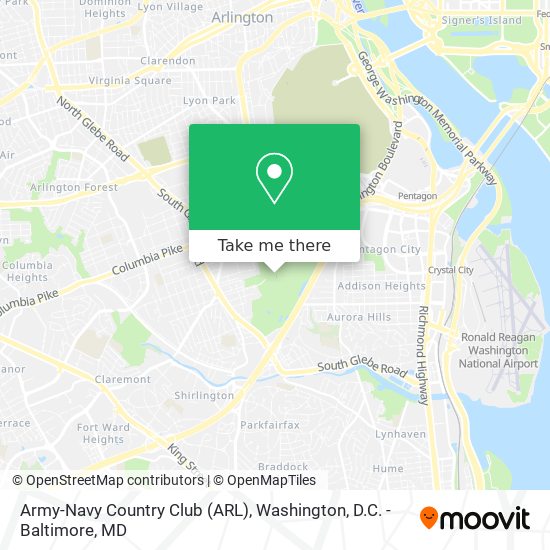Army-Navy Country Club (ARL) map