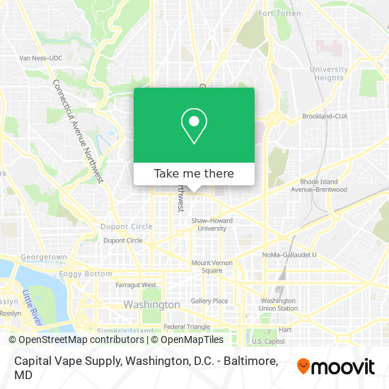 Capital Vape Supply map