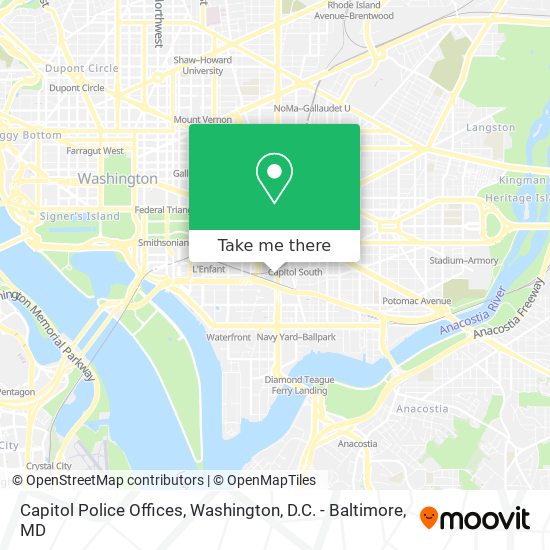 Capitol Police Offices map