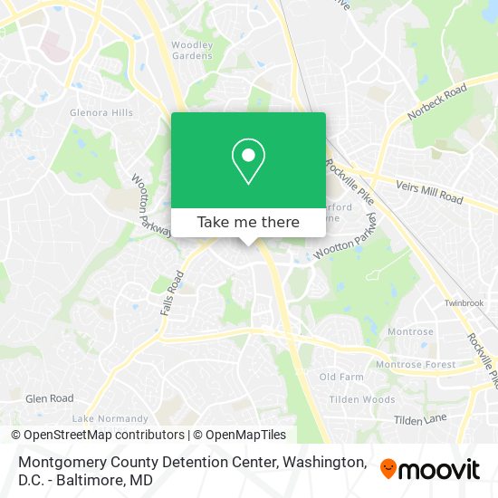 Mapa de Montgomery County Detention Center