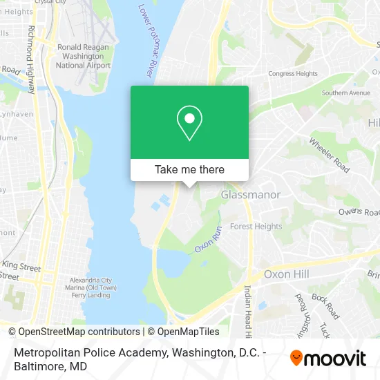 Metropolitan Police Academy map